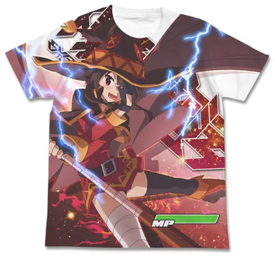 KonoSuba 2 - Megumin Explosion Full Graphic T-shirt / WHITE-S