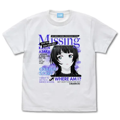 รักสด! Nijigasaki High School Idol Club Karin Asaka เสื้อยืดอารมณ์ /WHITE-XL