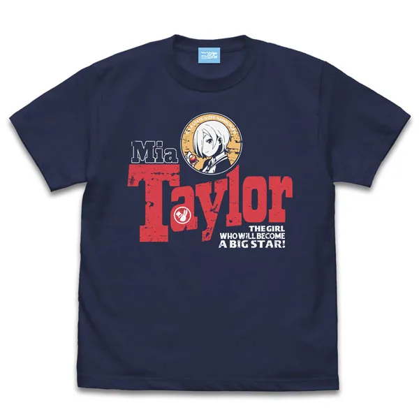 รักสด! Nijigasaki High School Idol Club Mia Taylor เสื้อยืดอารมณ์/INDIGO-XL