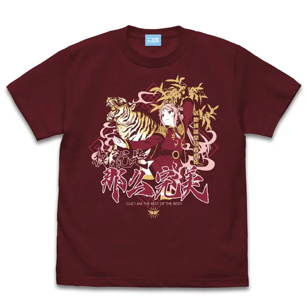 รักสด! Nijigasaki High School Idol Club Lanzhu Zhong เสื้อยืดอารมณ์ /BURGUNDY-XL