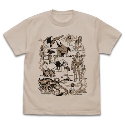 Delicious in Dungeon Encyclopedia of Monsters T-shirt /SAND BEIGE-L