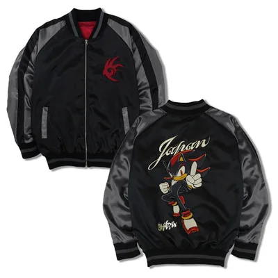 Sonic the Hedgehog Shadow Embroidery Sukajan Jacket /M