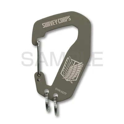 Attack on Titan Survey Corps Metal Carabiner