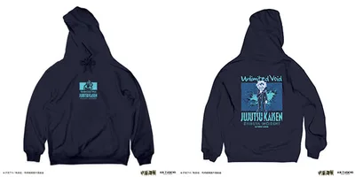 "Jujutsu Kaisen" "Shibuya Incident" Vol.3 Scene Illustration Hoodie 1 (Unlimited Void) XXL Navy