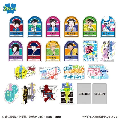 สติ๊กเกอร์มือถือคอลเลกชันนักสืบโคนันเล่ม4 2ชิ้น กล่องแพ็ค20