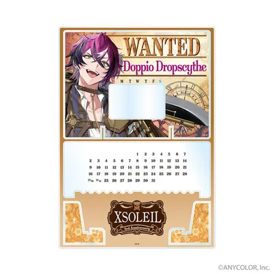 NIJISANJI EN XSOLEIL Acrylic Perpetual Calendar Doppio Dropscythe