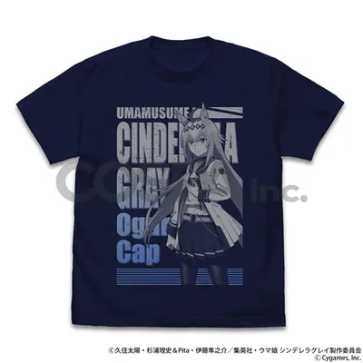 Anime "Uma Musume Cinderella Gray" Oguri Cap T-shirt /NAVY-L