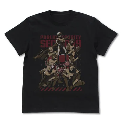 Ghost in the Shell TGITS Public Security Section 9 T-shirt /BLACK-XL