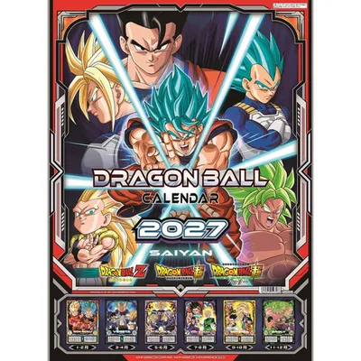 27CL-014 Dragon Ball 2027 Wall Calendar