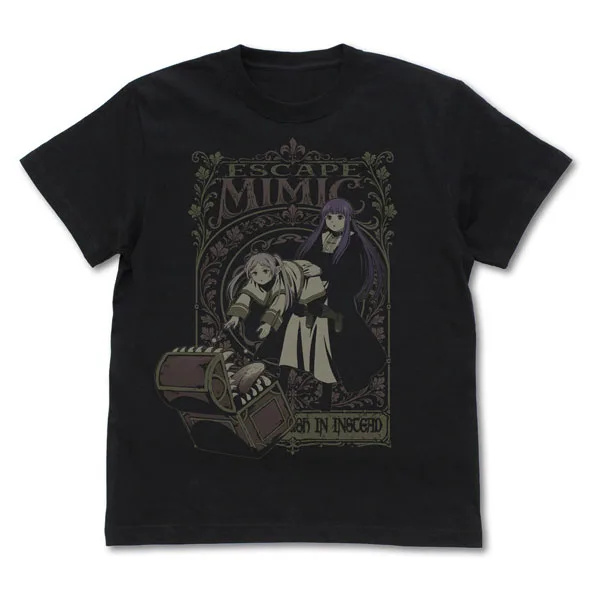 Frieren: Beyond Journey's End Frieren & Fern "Mimic Escape" T-shirt /BLACK-XL