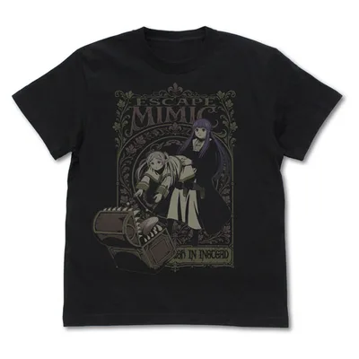 Frieren: Beyond Journey's End Frieren & Fern "Mimic Escape" T-shirt /BLACK-XL