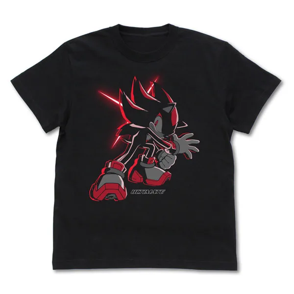 Sonic the Hedgehog Shadow Gyakkou T-shirt /BLACK-XL