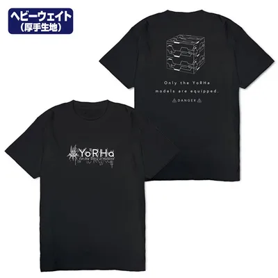 NieR:Automata Ver1.1a YoRHa Military Force Heavy Weight T-shirt /BLACK-L