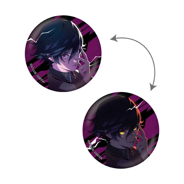P30th Anniversary Illustration A Protagonist Lenticular Can Badge (Persona 1)