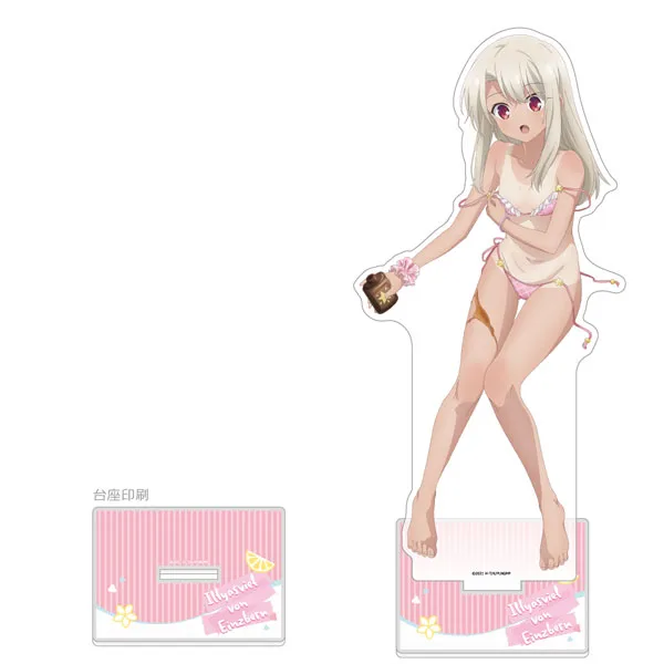 Movie "Fate/Kaleid Liner Prisma Illya: Licht - The Nameless Girl" New Illustration Jumbo Acrylic Stand (Illya / Tan)