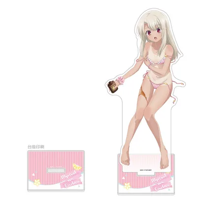 Movie "Fate/Kaleid Liner Prisma Illya: Licht - The Nameless Girl" New Illustration Jumbo Acrylic Stand (Illya / Tan)