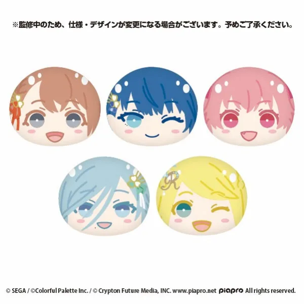 Omanjuu Niginigi Mascot HATSUNE MIKU: COLORFUL STAGE! MORE MORE JUMP! 5Pack BOX