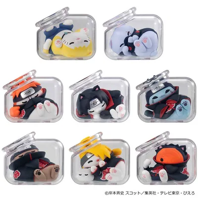 MEGA CAT PROJECT NARUTO Shippuden Good Night Nyaruto! Gather Up "Akatsuki" Ark Vol. 2 8Pack BOX