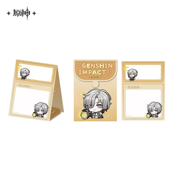 Genshin Impact Chibi Stamp Series Stand Memo Illuga