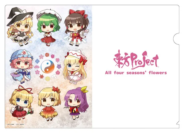 Touhou Project Chibi Chara Gensokyo Flowers of the Four Seasons Clear File