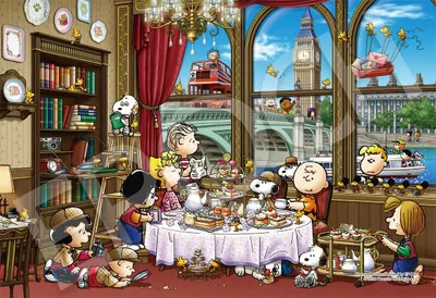 Jigsaw Puzzle PEANUTS Snoopy in London 1053 Super Small Pieces (32-613s)