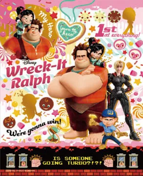 Jigsaw Puzzle Petite 2 Light Disney Colorful Gold / Wreck-It Ralph 300pcs (42-123)