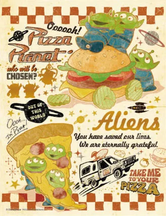 Jigsaw Puzzle Petite 2 Light Disney Colorful Gold / Alien 300pcs (42-126)
