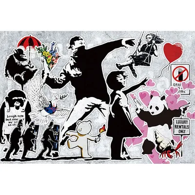Jigsaw Puzzle Banksy Graffiti 1000pcs (1000-177)