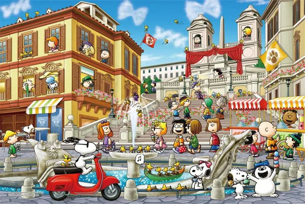 Jigsaw Puzzle Snoopy in Rome 1053 Super Small Pieces (31-710s)