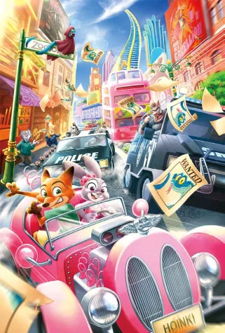 Jigsaw Puzzle Zootopia2 -Chase Down!- 1000pcs (97-715s)