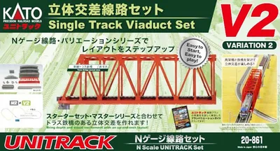20-861 V2 Single Track Viaduct Set