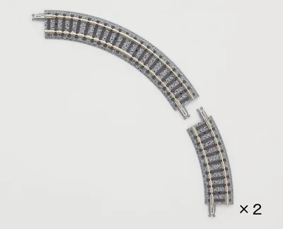 1111 Super Mini Curve Rail C103 (F) (30 Degrees, 60 Degrees Set of 2 Each)
