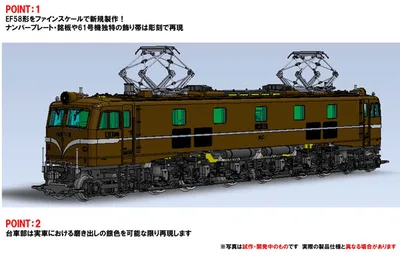 12108 JR EF58 Class Electric Locomotive (No, 61)