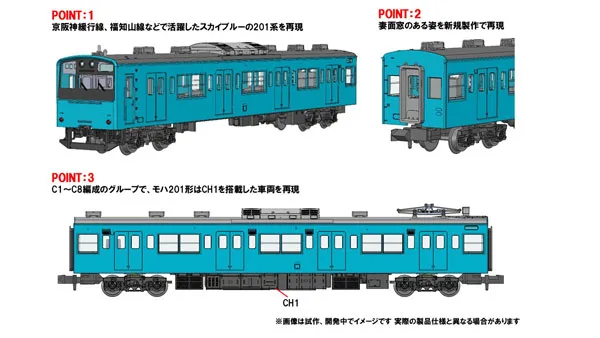 97633 JR 201 Series Keihanshin Kankou Line 7Car Set