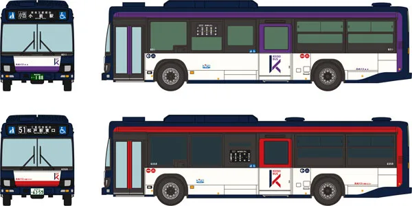 The Bus Collection Keisei Dentetsu Bus Group New Painting 2Car Set A