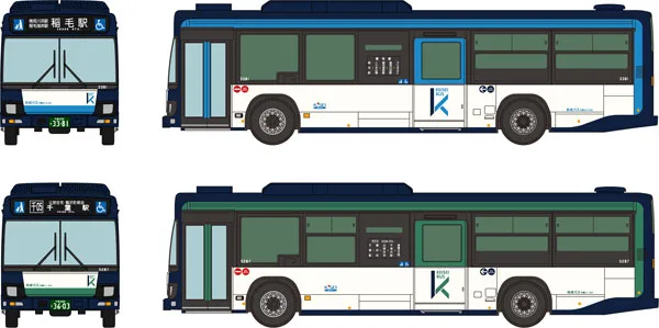 The Bus Collection Keisei Dentetsu Bus Group New Painting 2Car Set B