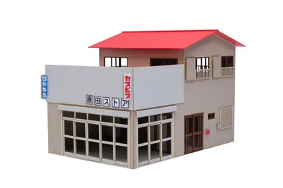 1/80 Scale Paper kit Town Corner Accessory Series Store "Corner Store"