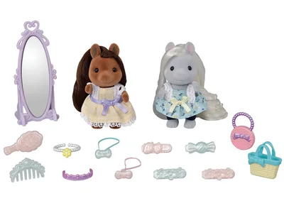 Sylvanian Families Fu-17 Fashionable Pony Friends Set