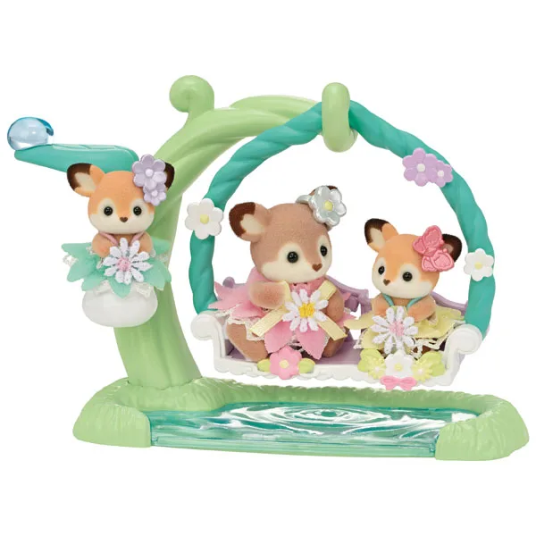 Sylvanian Families Deer Baby -ชุดเพื่อนสวิงริมน้ำ-