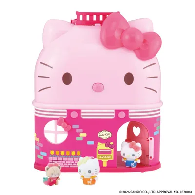 PetitTomo Sanrio characters Big Hello Kitty's House Lots of Furniture and Dolls DX Set