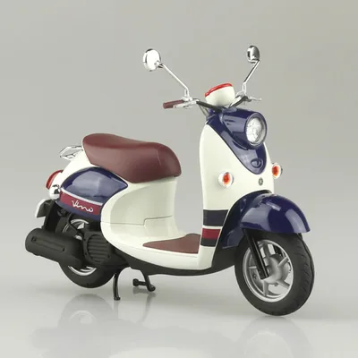 The Bike No.60 1/12 Yamaha Vino '13 Dark Grayish Blue Metallic A (Blue Beige) Plastic Model