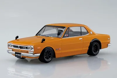 RakuPla Snap Kit No.16CU-BN Nissan C10 Skyline 2000GT-R Custom Wheel (Brown) Plastic Model