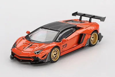1/64 LB WORKS Lamborghini Aventador Limited Edition Orange MDX 2025 (Right-hand Steering)