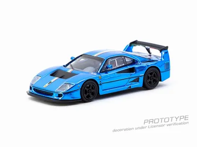 1/64 Ferrari F40 LM Chrome Blue