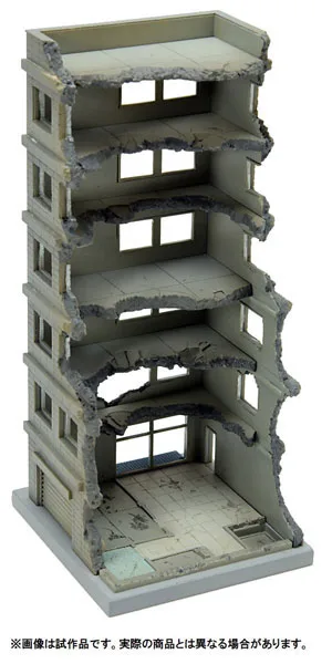 D-CM02 DioCom Destroyed Building A 1/144 Plastic Model