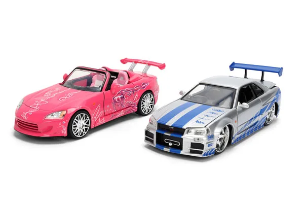 1/24 FF BRIAN's Nissan Skyline GT-R และ SUKI's Honda S2000 แพ็คคู่