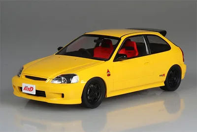1/24 Initial D No.23 Daiki Ninomiya EK9 Civic Type R โมเดลพลาสติก