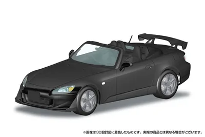 RakuPla Snap Car No.10-BB AP2 S2000 TYPE S 2007 Berlina Black Plastic Model