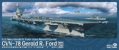 1/700 US Navy Aircraft Carrier CVN-78 Gerald R. Ford Plastic Model