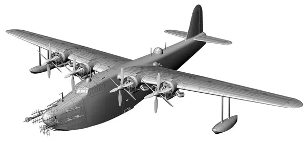 1/72 "Godzilla -0.0" Type 2 Flying Boat (Kai) Plastic Model